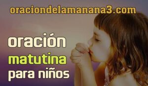 Oración matutina para niños